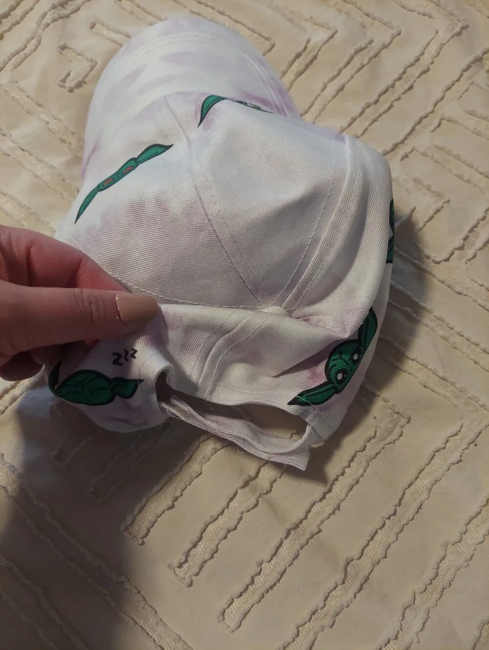 Star Wars The Mandalorian Grogu Baby Yoda Tie Dye Curved Brim Cap